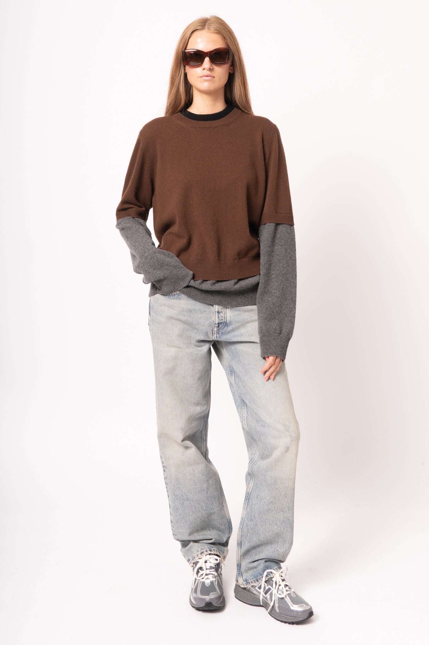 Cashmere Round Neck Sweater Multi-coloured