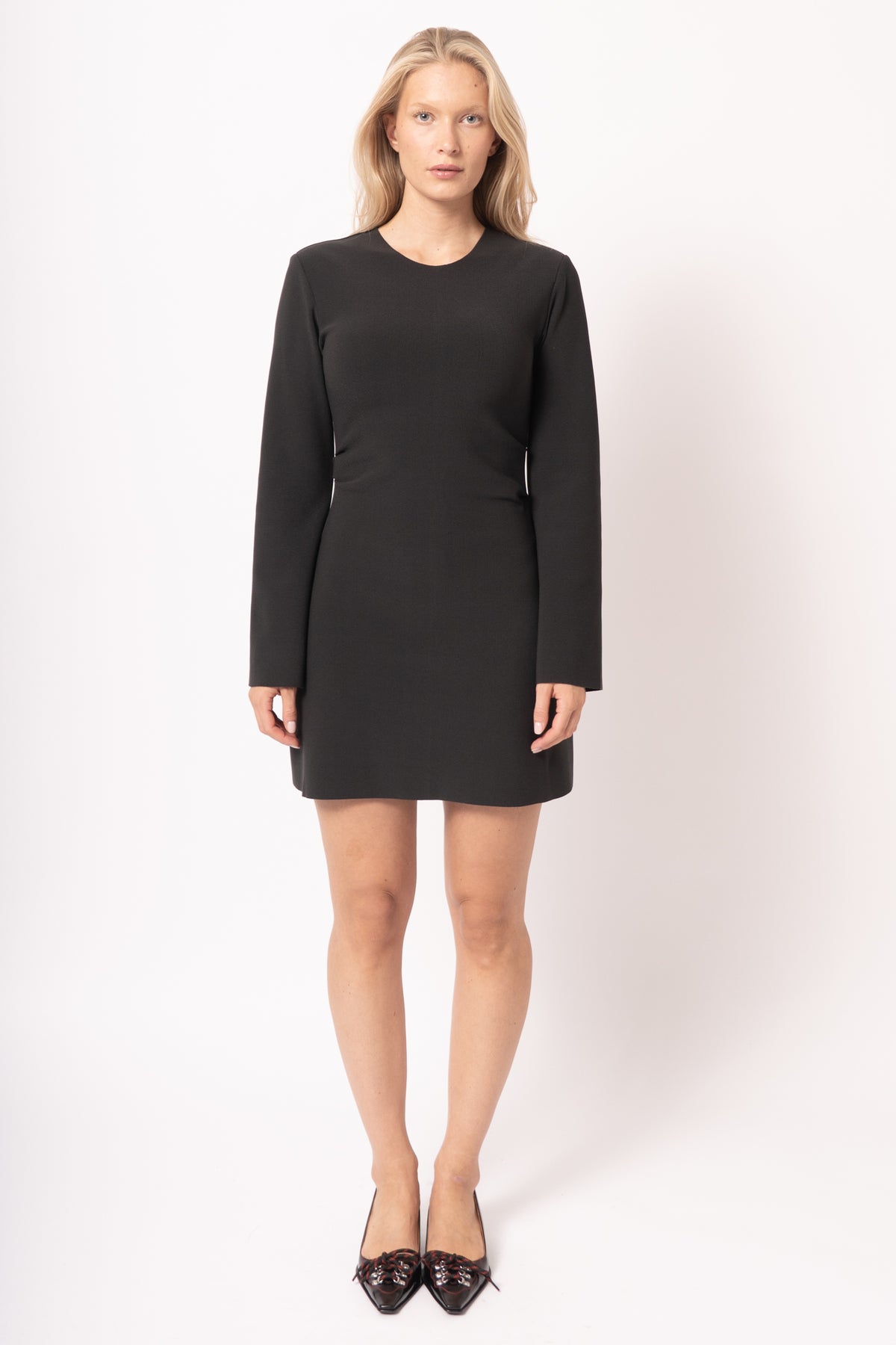 Lay2 Drape Mini Dress Anthracite