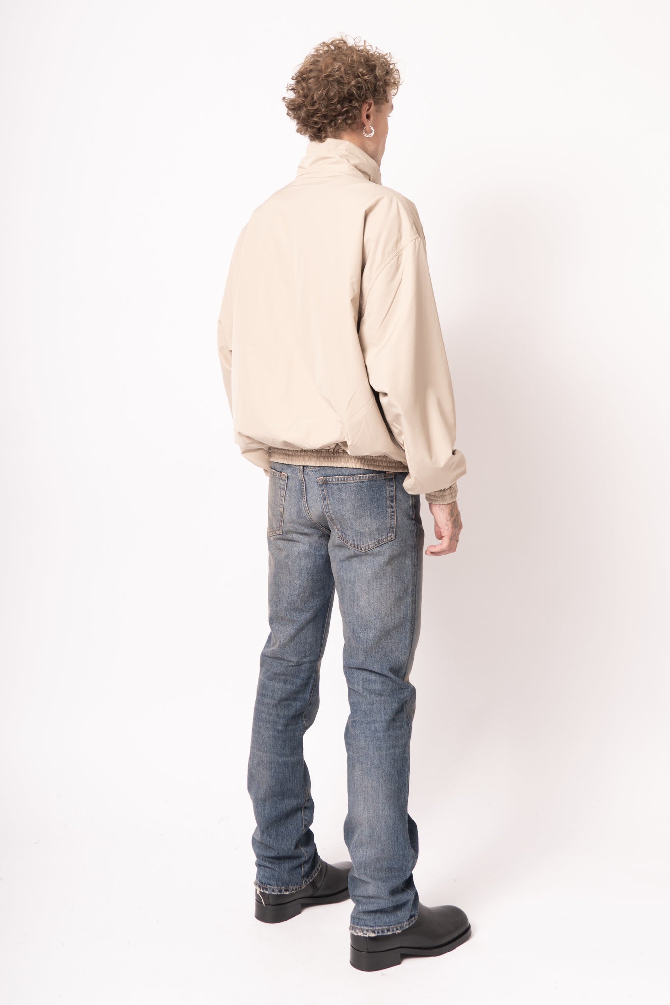 Reversible Logo Jacket Beige
