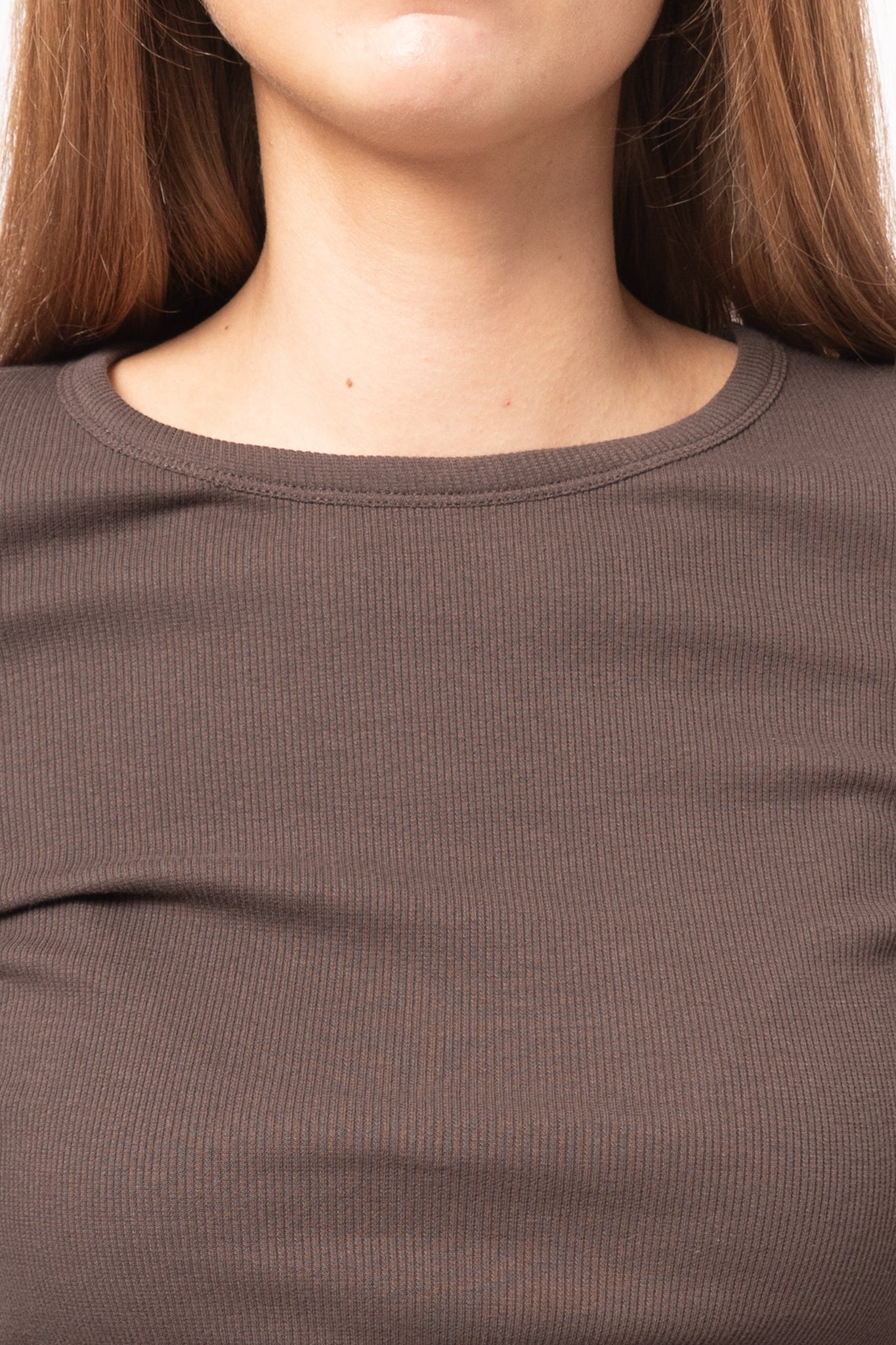 Maya LS T-Shirt Seal Brown