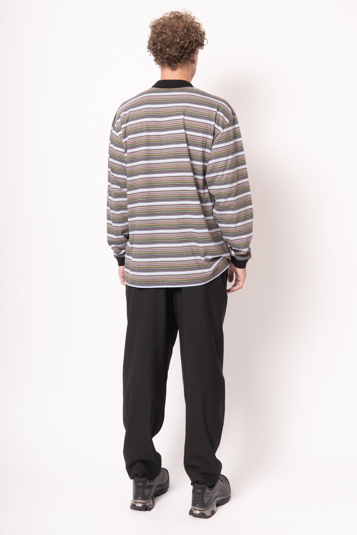 Multicolor Striped Long-Sleeved T-shirt