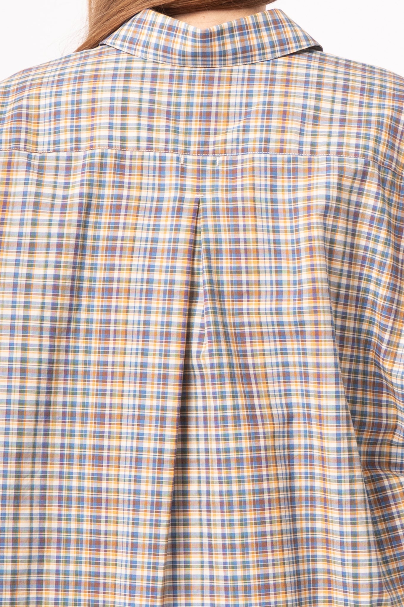Classic Check Shirt Blue/Orange