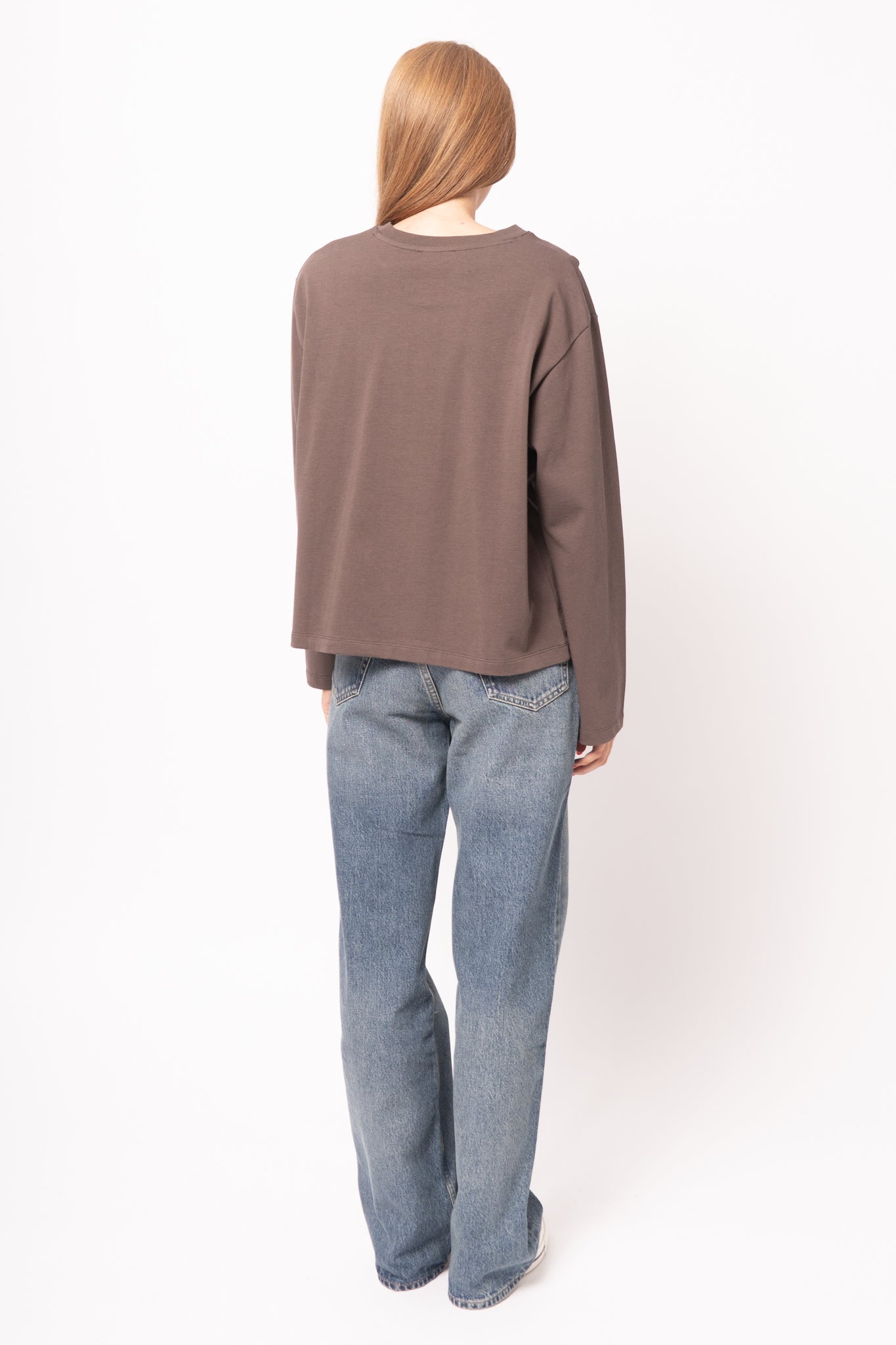 Madisonst LS T-Shirt Seal Brown