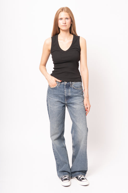 Maya V-Neck Top Black