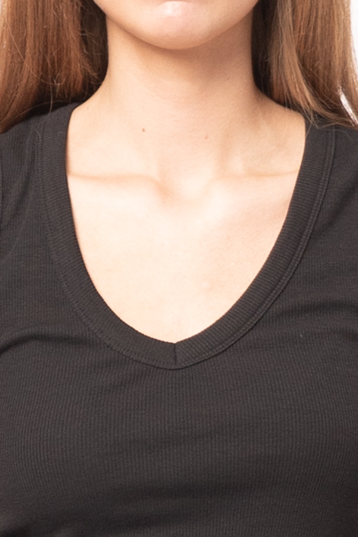 Maya V-Neck Top Black