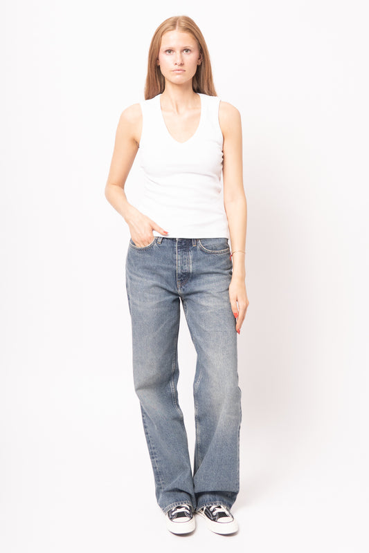 Maya V-Neck Top Off White