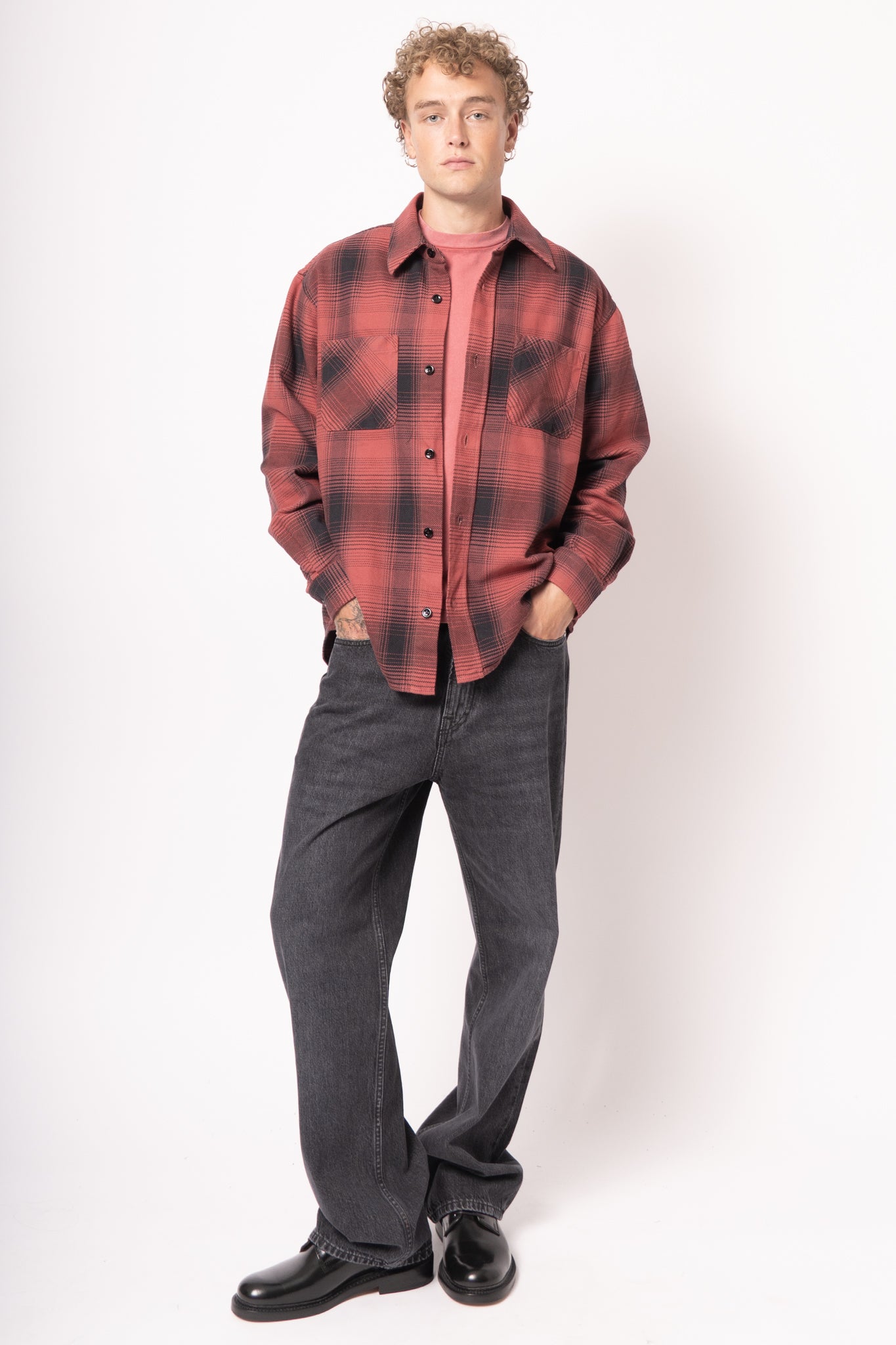 Whoppin Shirt Bison Check Ranch Cotton