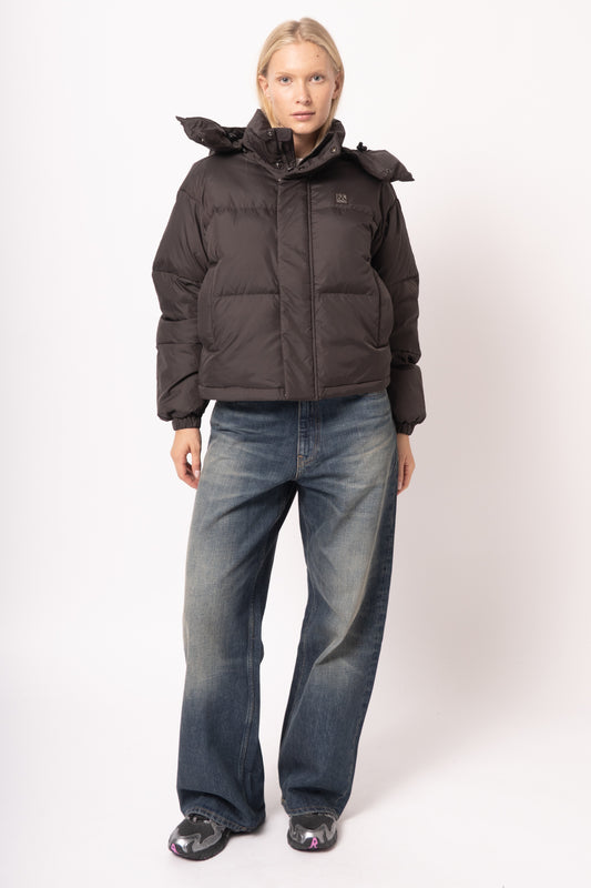 Dyngja Down Cropped Jacket Navy