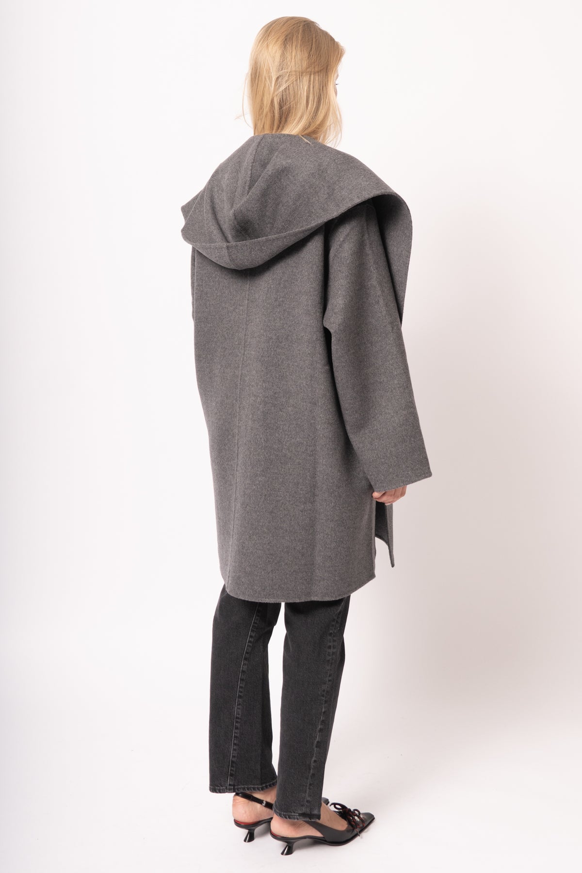 Hoodie Coat Pale Grey Melange