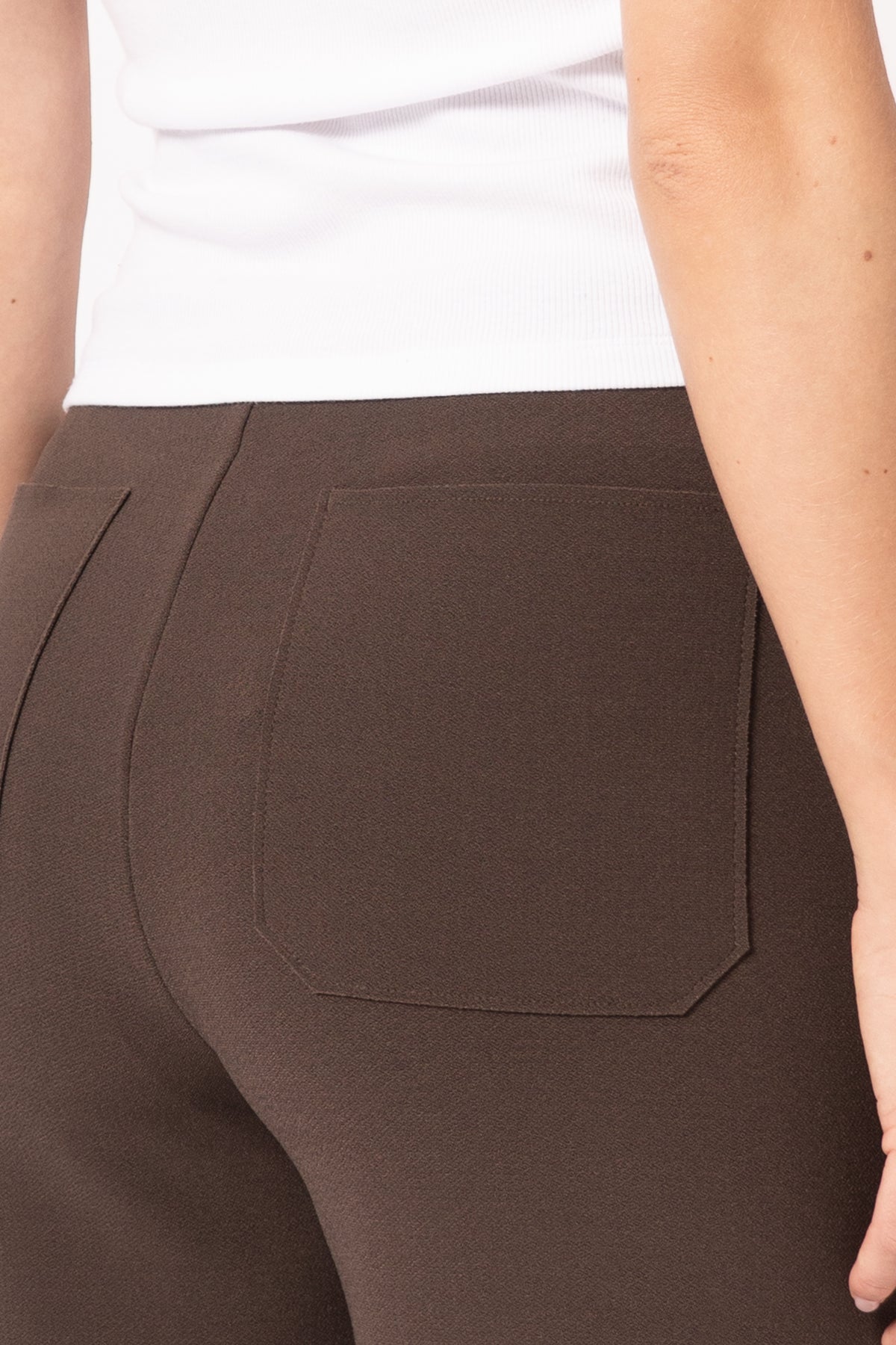 Lay2 Straight Trouser Cocoa Brown