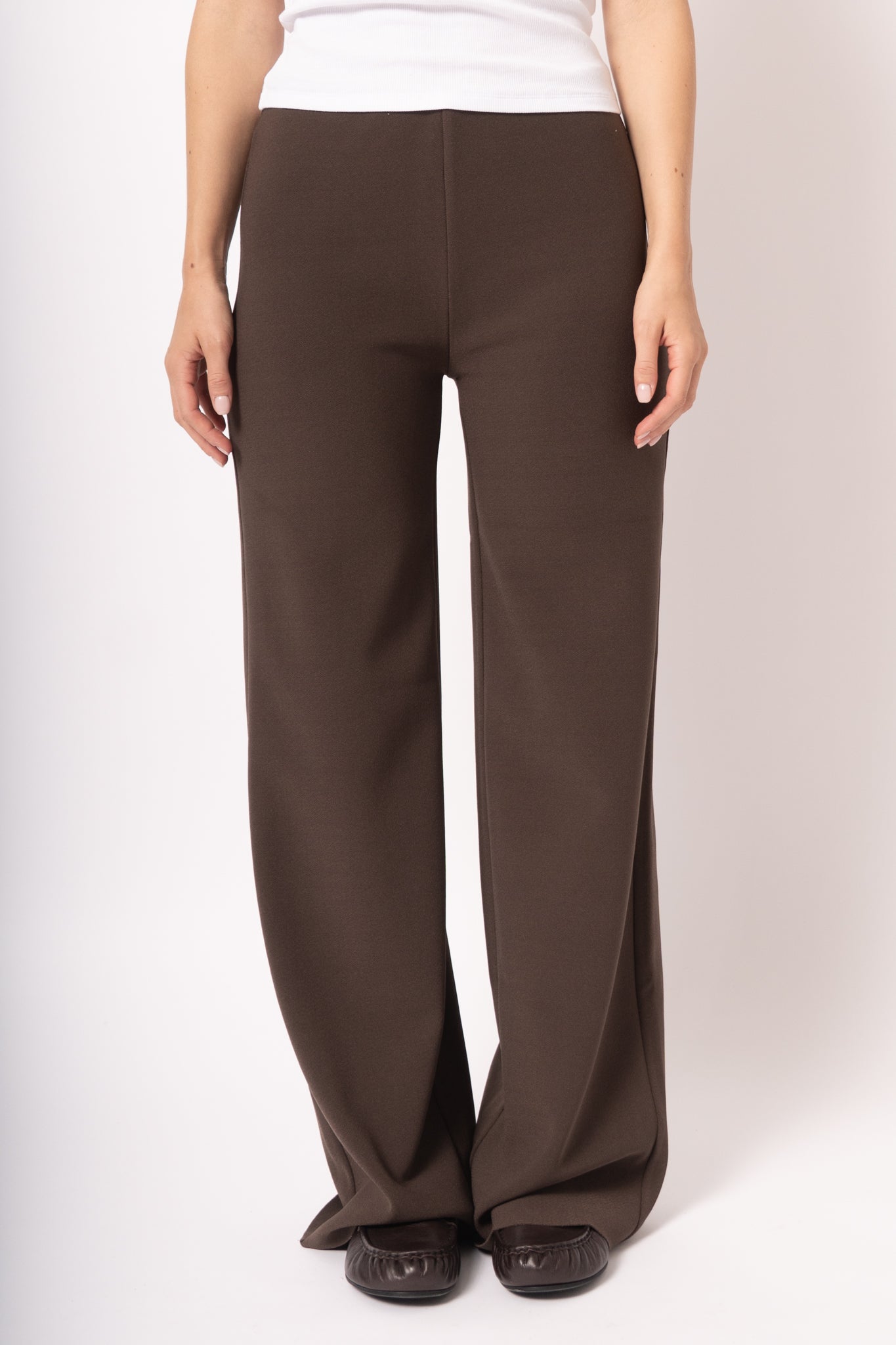 Lay2 Straight Trouser Cocoa Brown