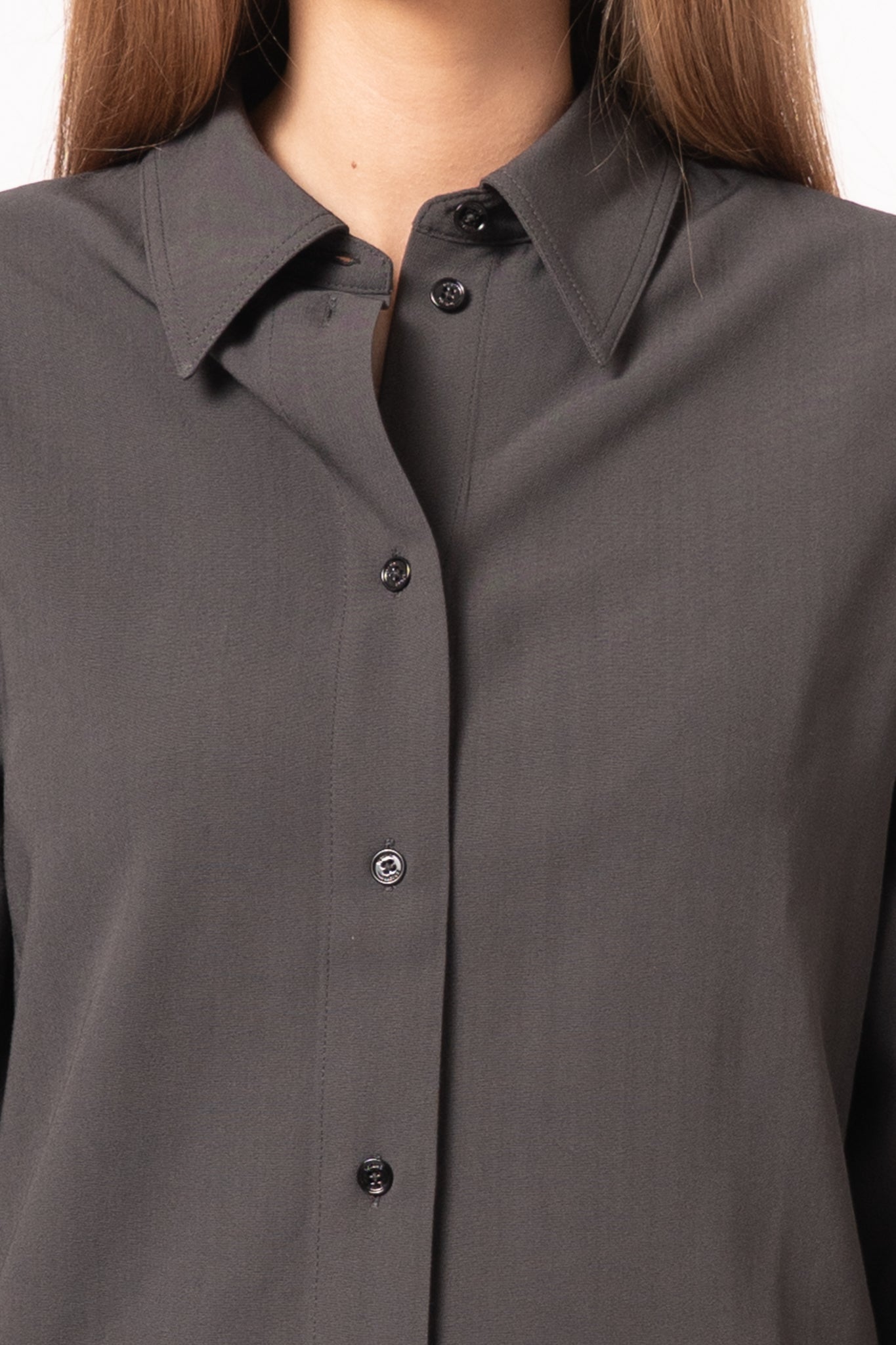 Lightweight Wool Shirt Washed Black