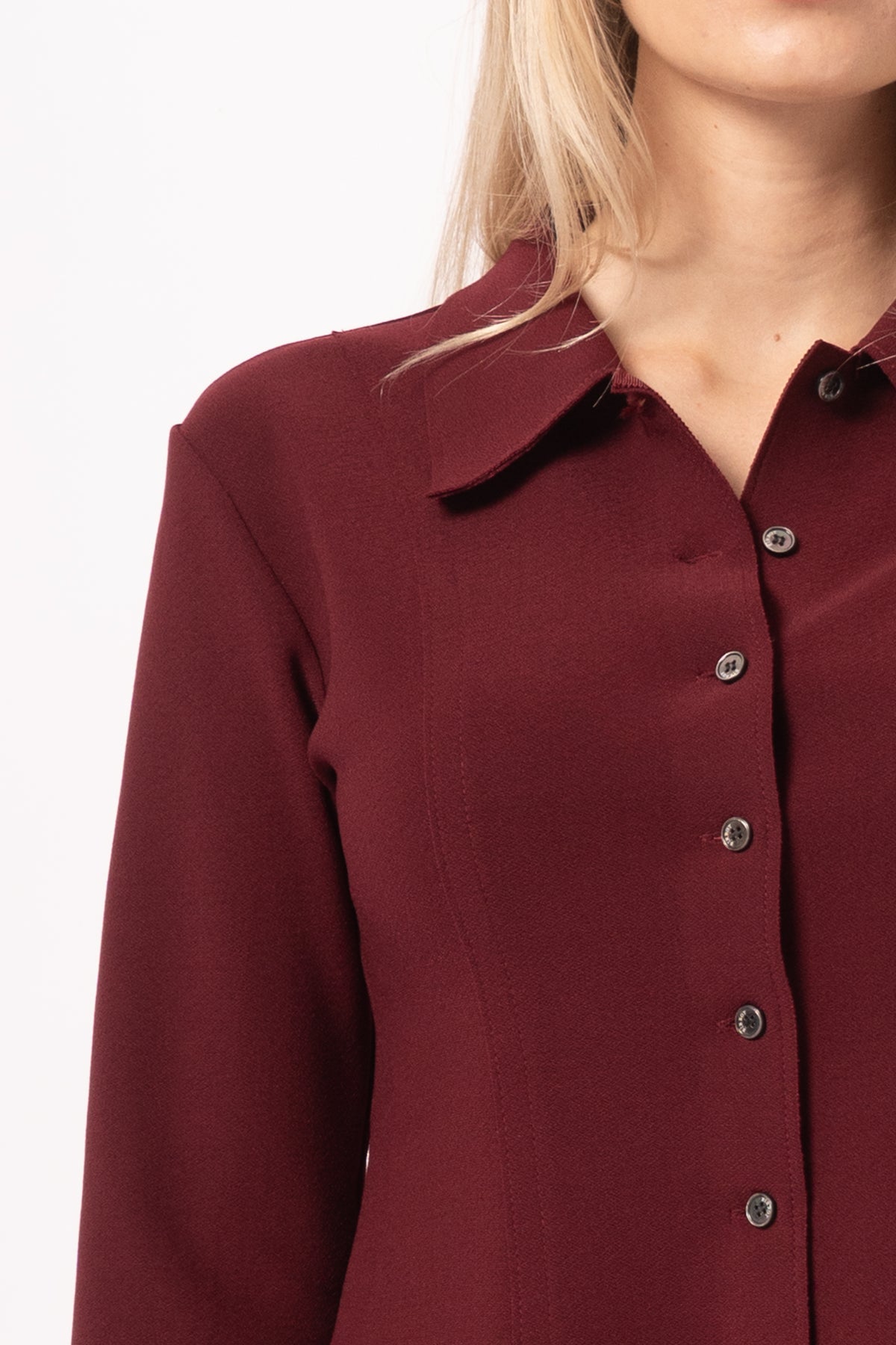 Lay2 Fitted Shirt Burgundy