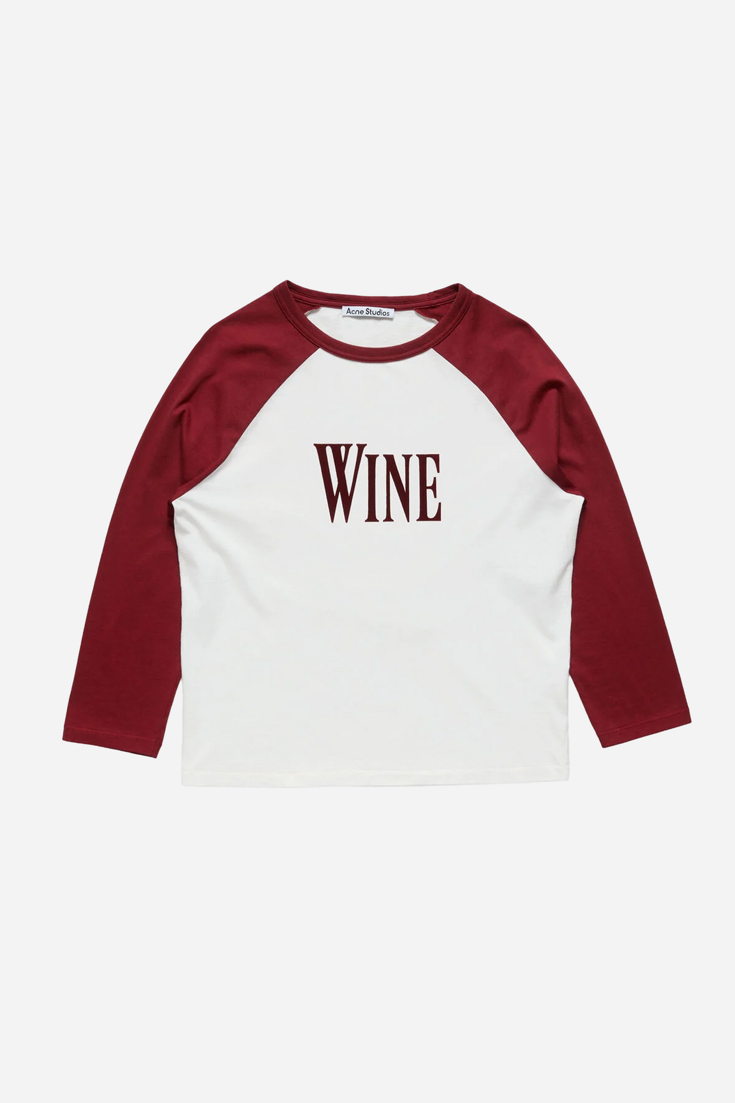 Wine Graphic T-Shirt Burgundy/White