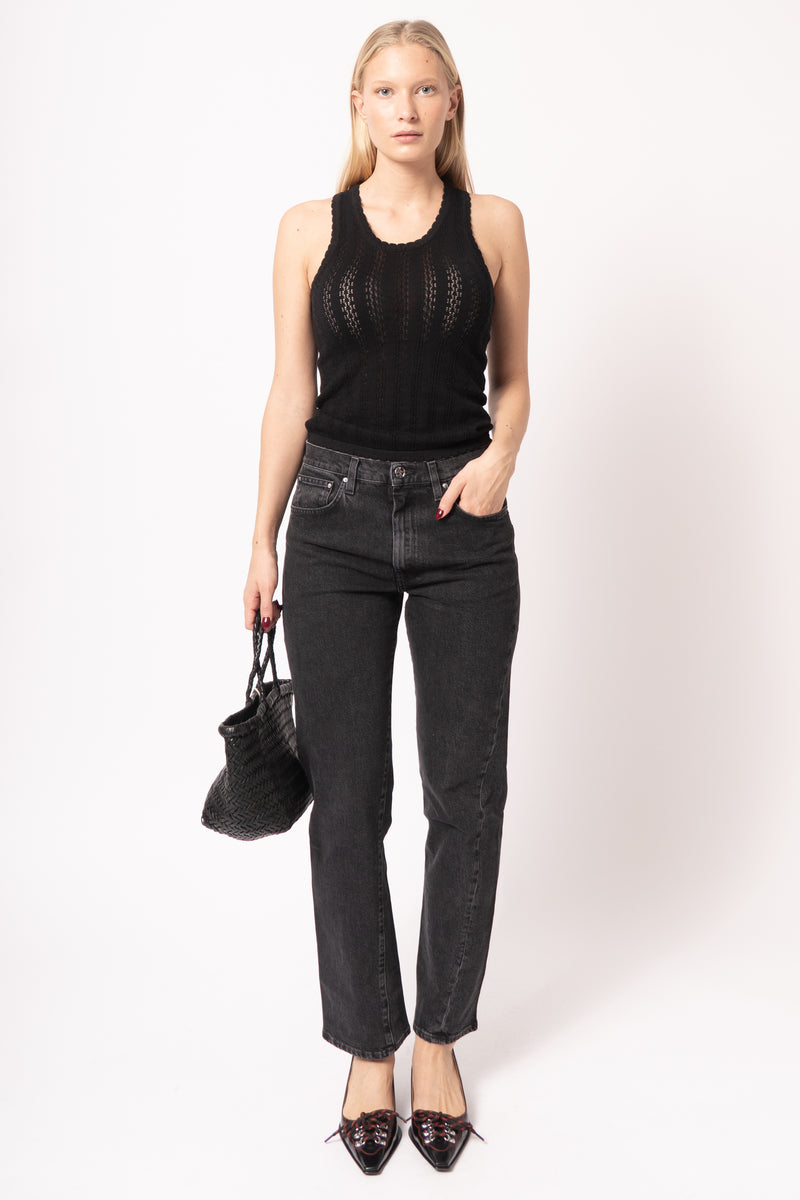 Twisted Seam Denim Grey