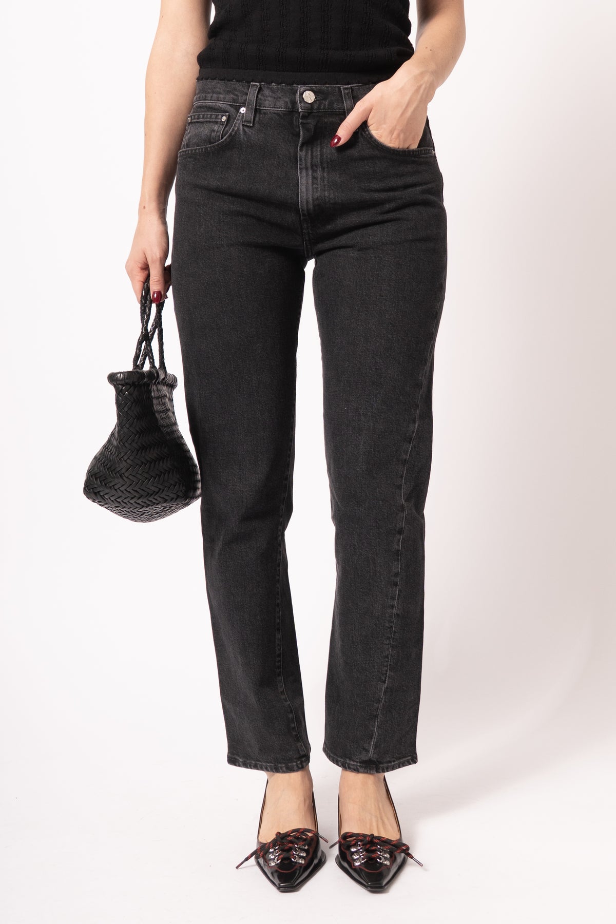 Twisted Seam Denim Grey
