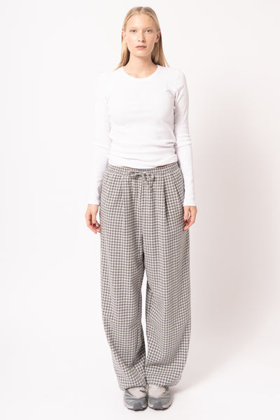 Pantalon Large Carreaux Br
