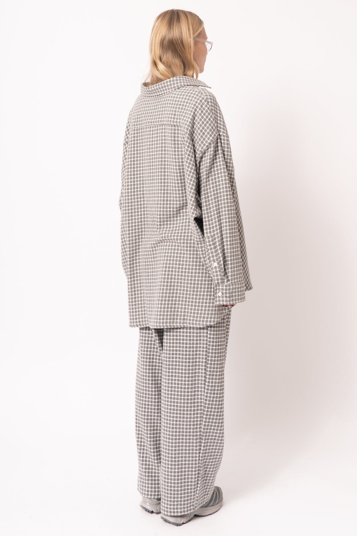 Chemise Longue Ample Ml Col Boutonne Carreaux Br