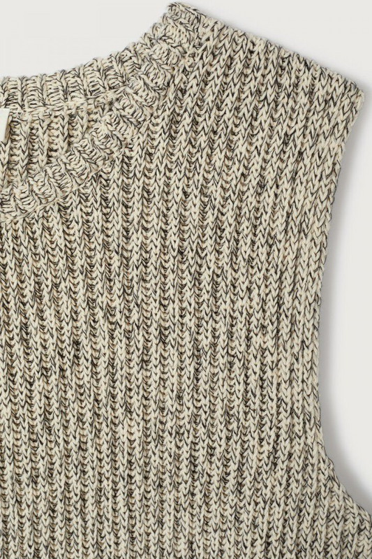 Twily Jumper Black Marled Cream