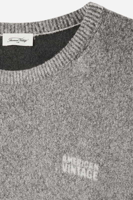Pull Ml Col Rond Carbone