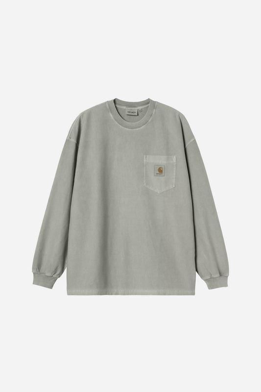 L/S Loose Pocket T-Shirt Shady Green