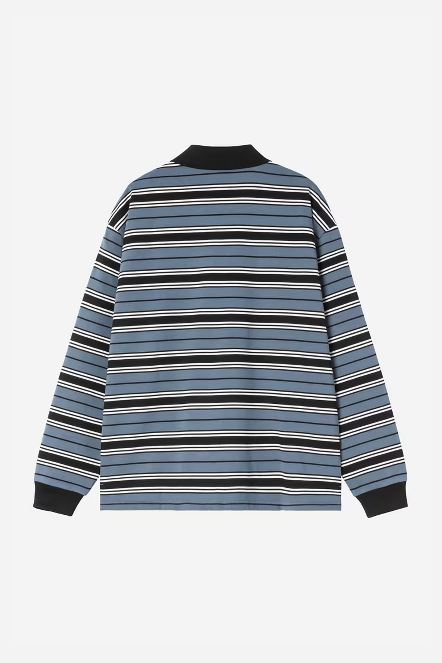 L/S Devitt Rugby Shirt Stripe/Icesheet