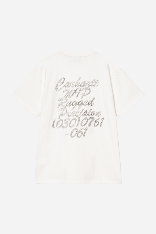 S/S Hatching Script T-Shirt D6Gd