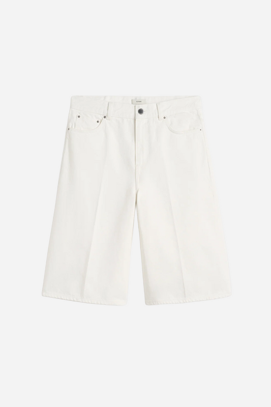 Denim Board Shorts White