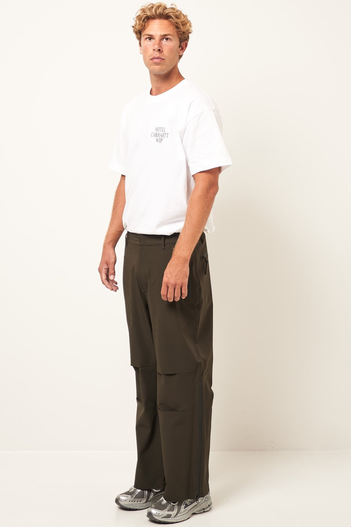 3L Shell Trousers Moss Green