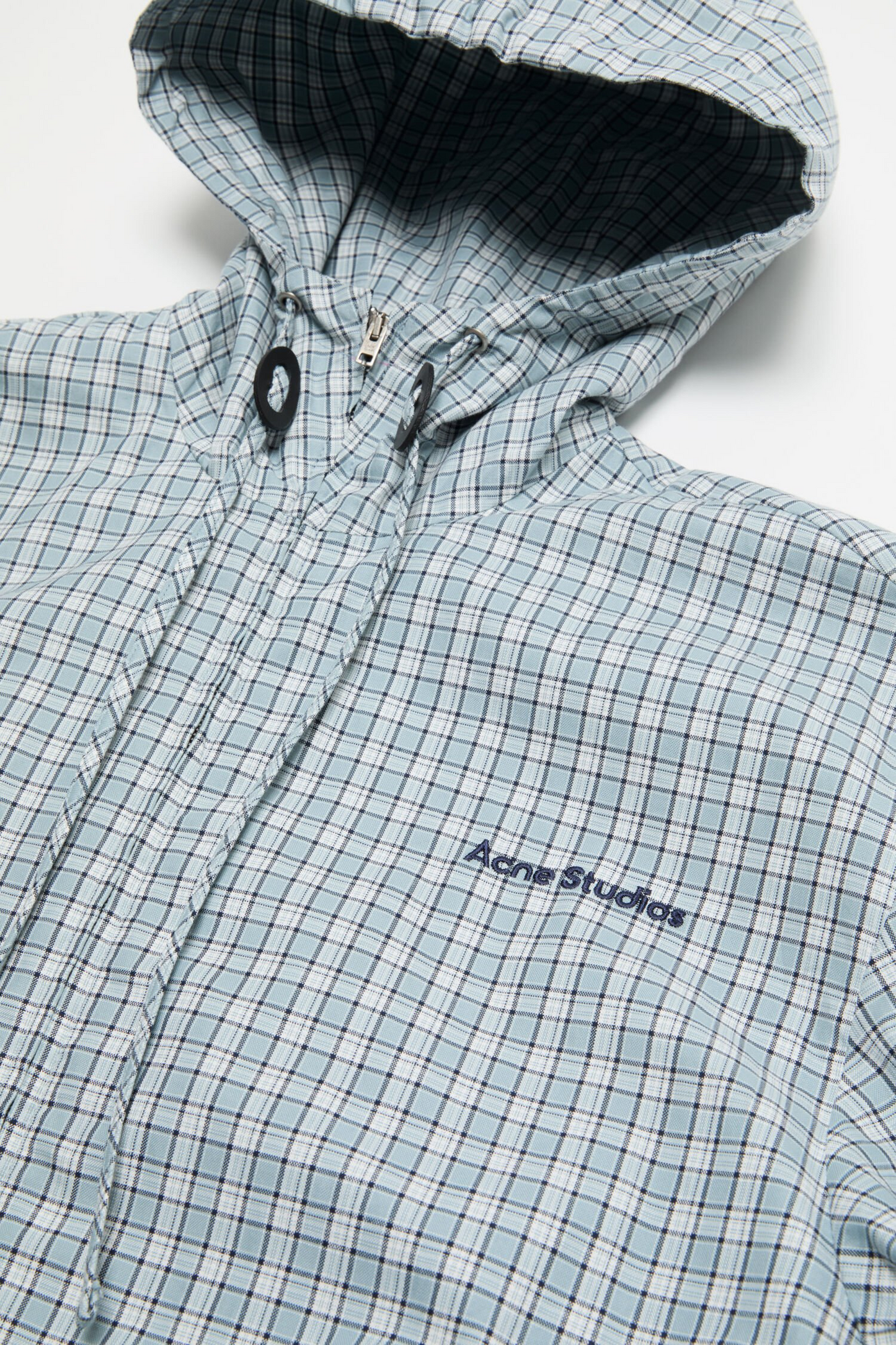 Striped Cotton Jacket Blue White