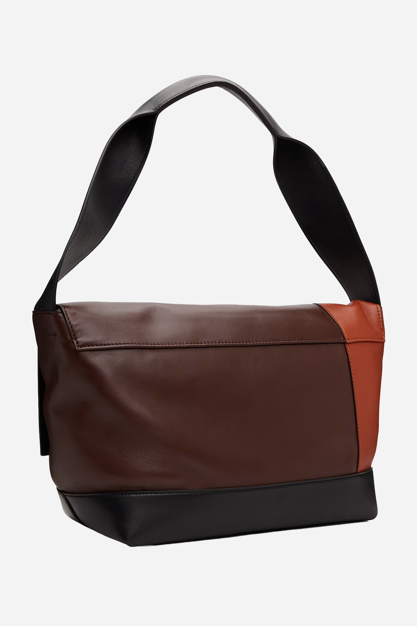 Brown & Orange Pod Pochette New Handle Bag