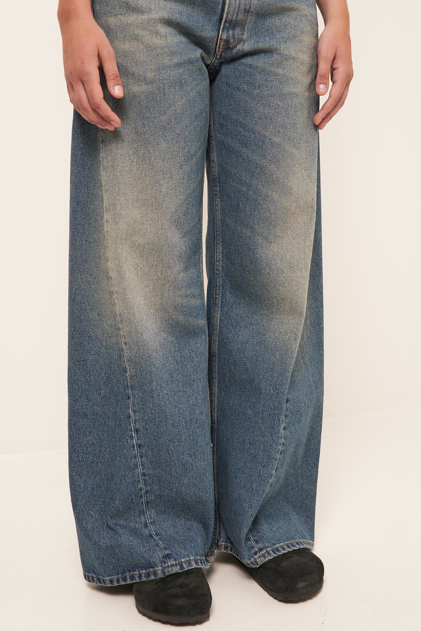 5 Pocket Jeans Washed Blue