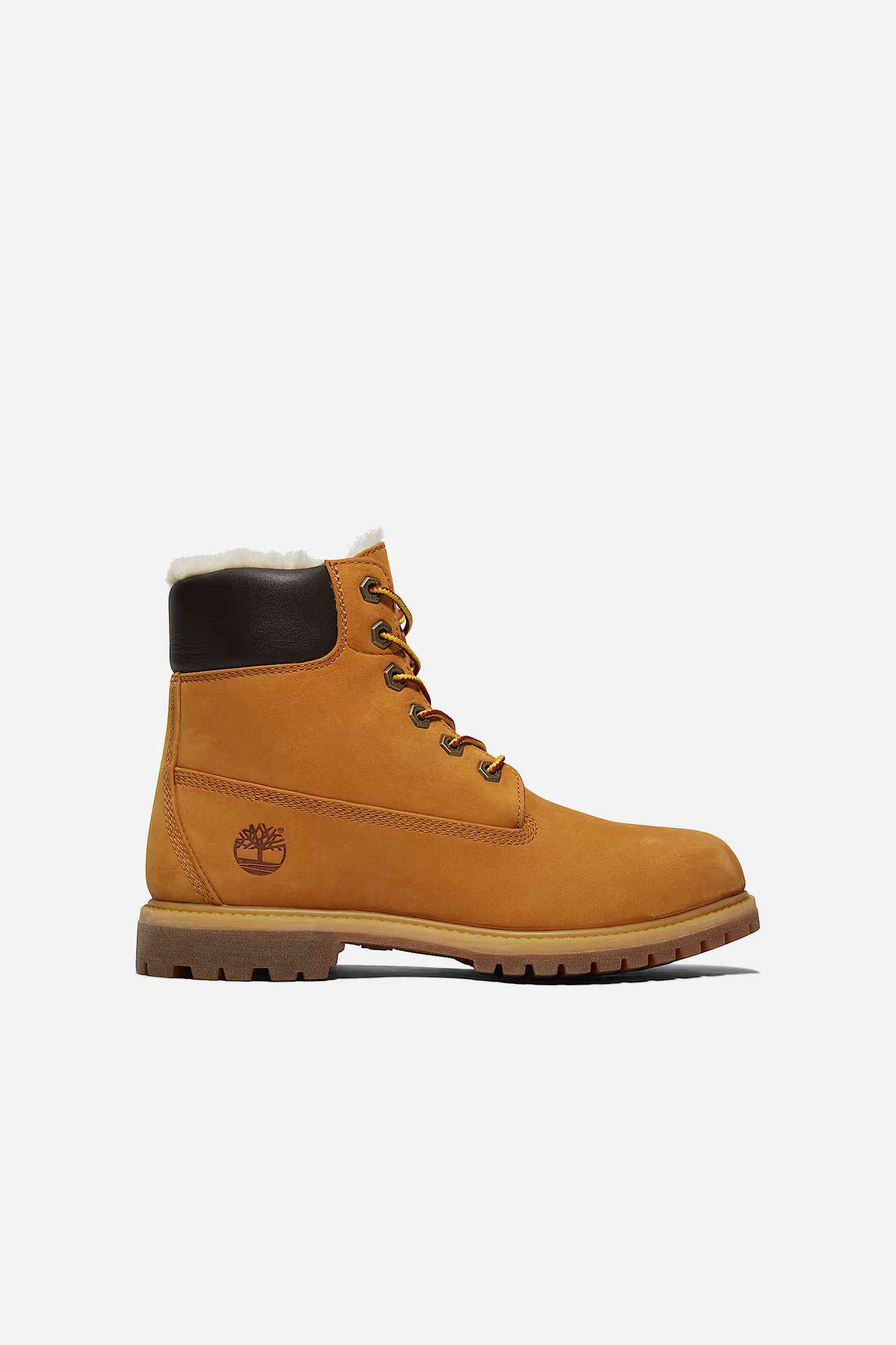 6 Inch Warm Lined Lace Up Waterproof Boot Wheat