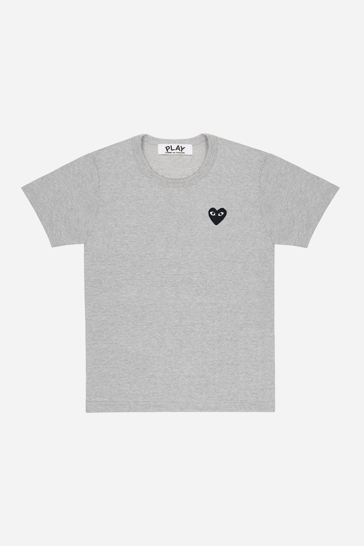 PLAY COMME des GARCONS ハートロゴ Tシャツ グレー Comme des Garçons Play Black Heart T-shirt Grey – STRØM