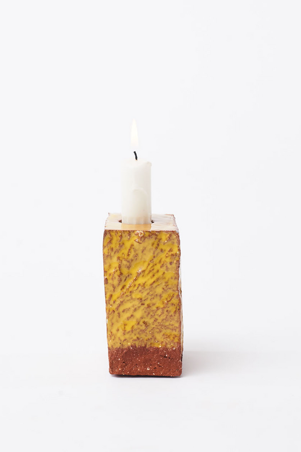 A Single Brick Candle S Yellow