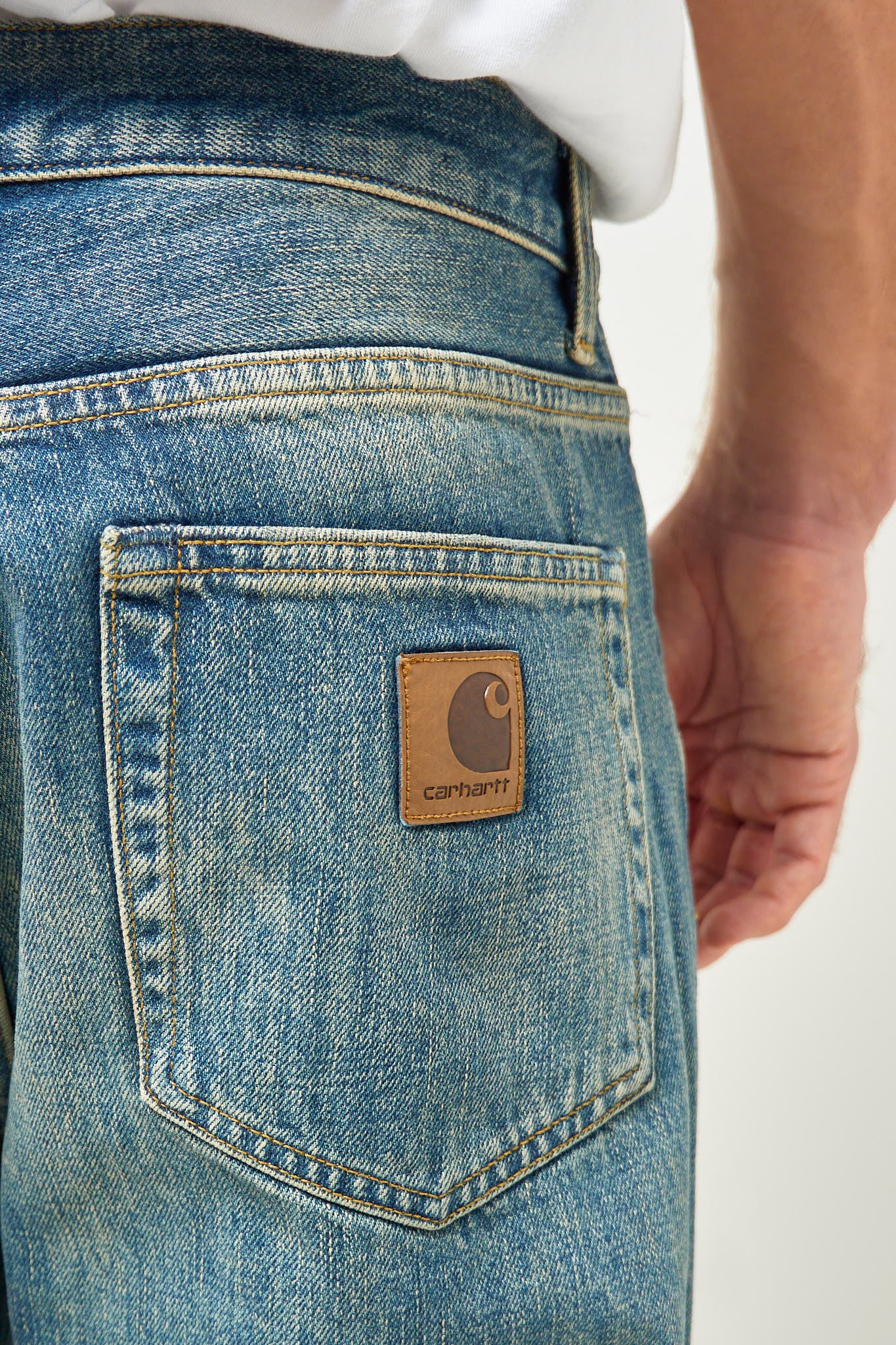 Aaron Pant Camaro Blue Worn