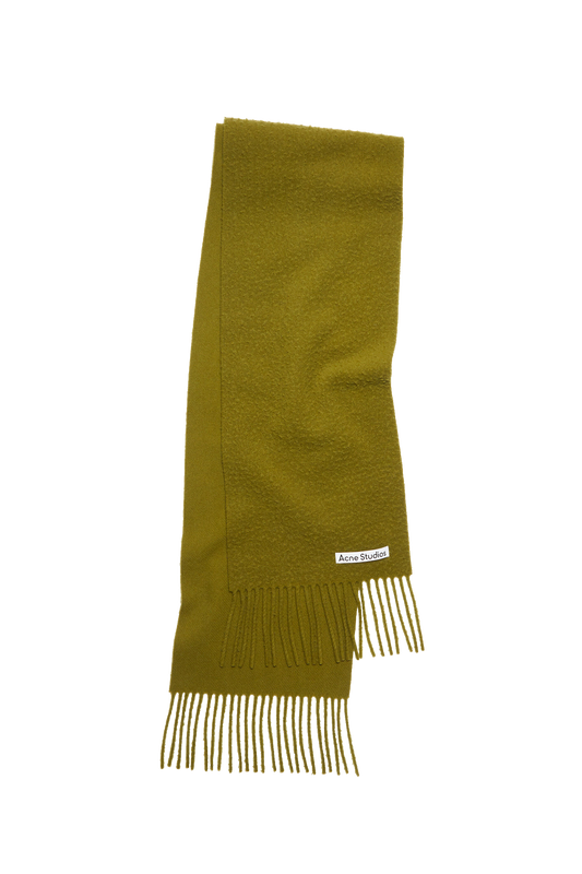 Wool Scarf Olive Green