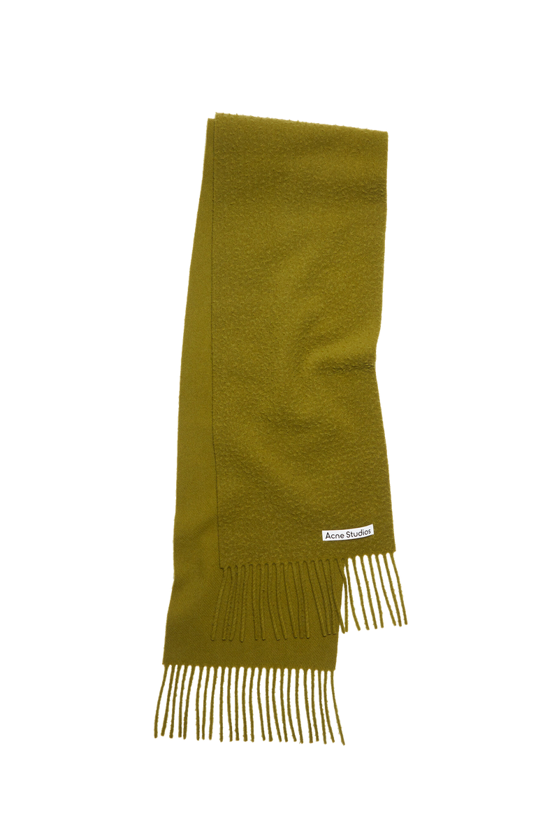 Wool Scarf Olive Green