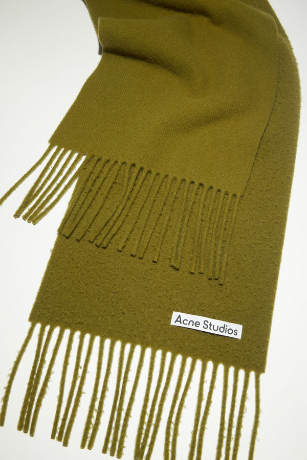 Wool Scarf Olive Green