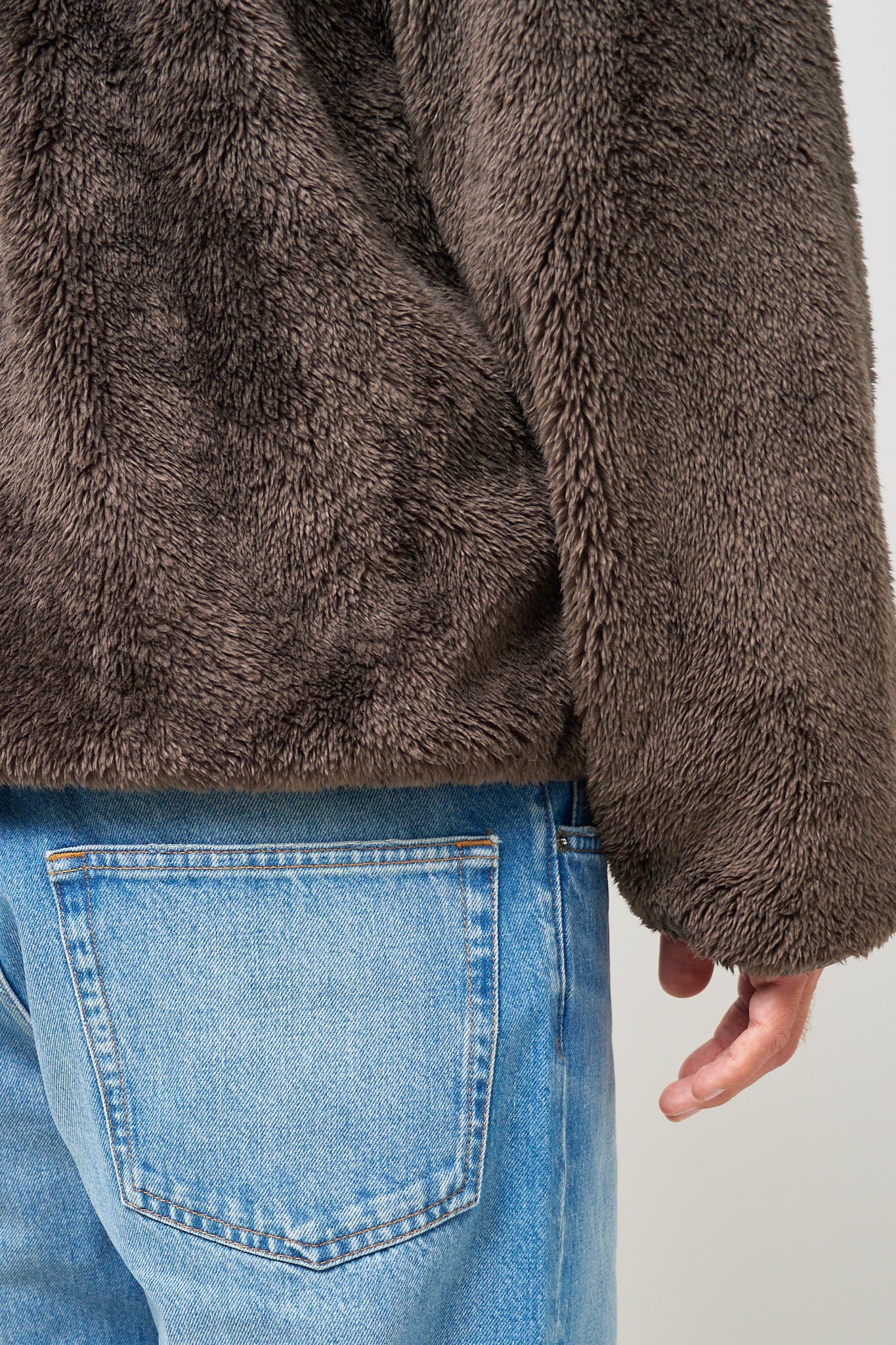 Adapt Plush Fleece Jacket Dark Taupe