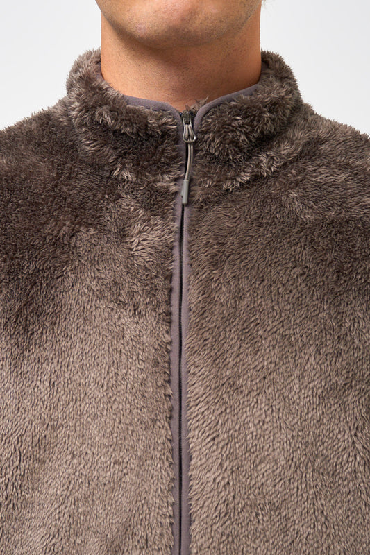 Adapt Plush Fleece Jacket Dark Taupe