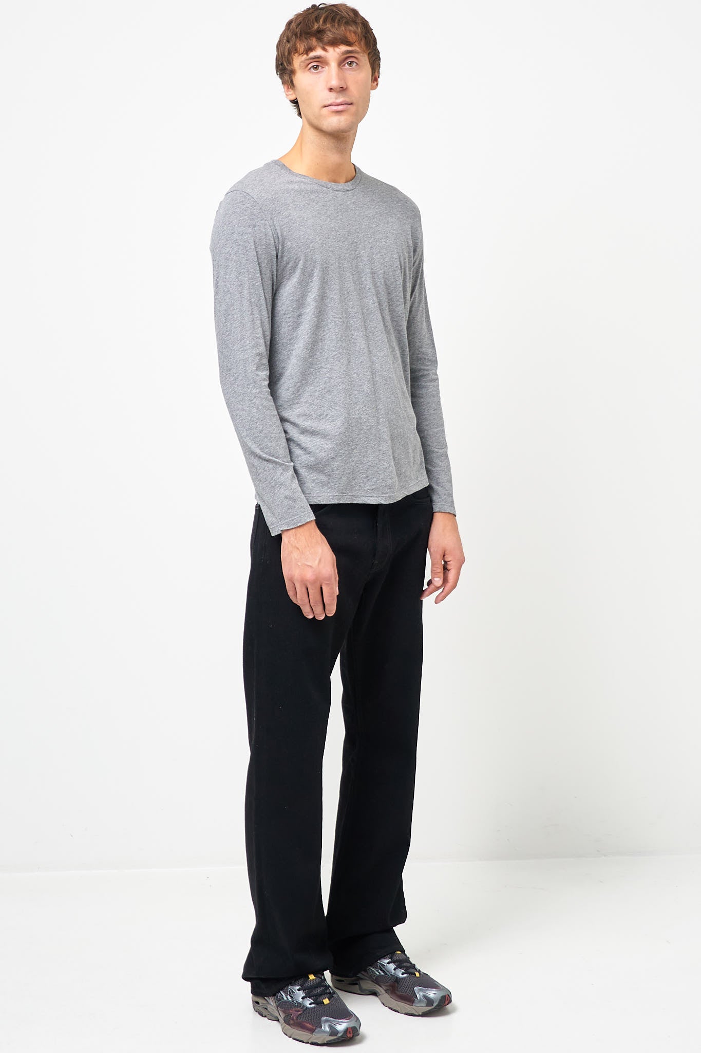 Decatur LS T-shirt Grey Melange