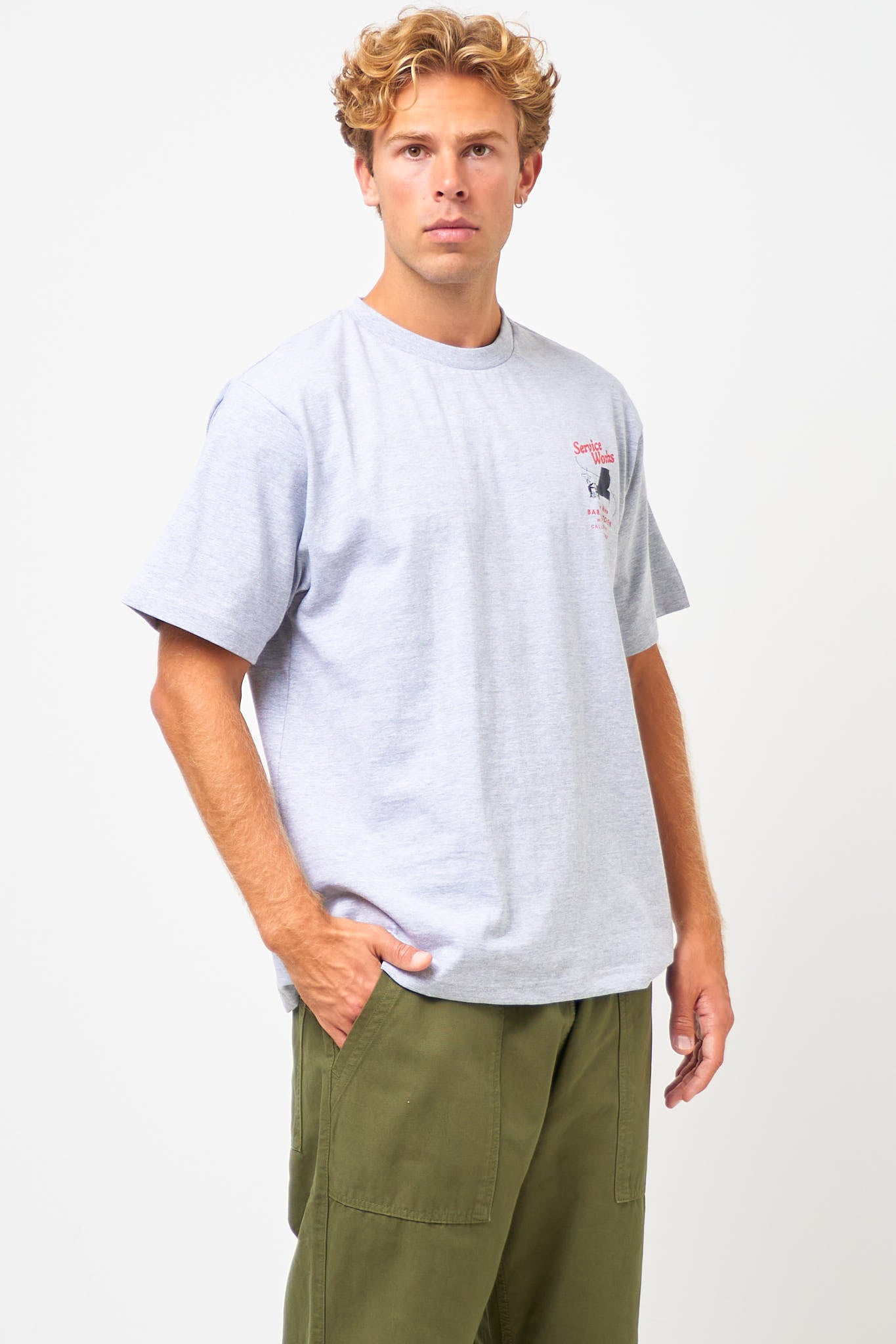 Bar + Kitchen Tee Heather Grey