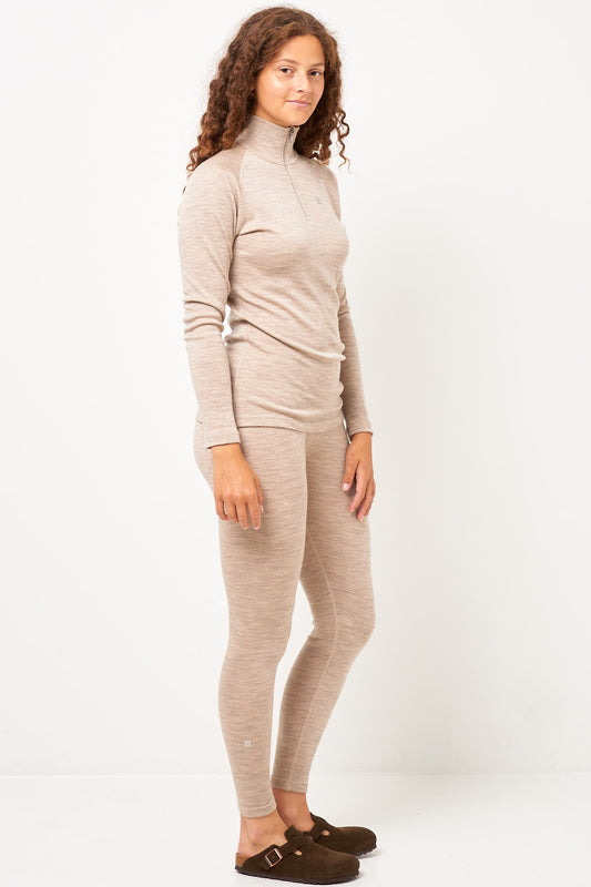 Básar W Zip Neck Arctic Fox