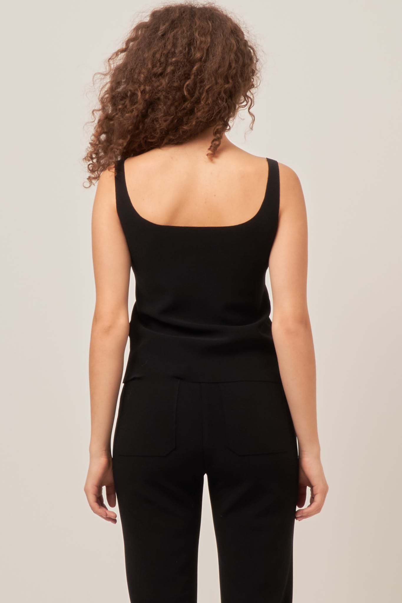 Lay2 Sleeveless Top Black