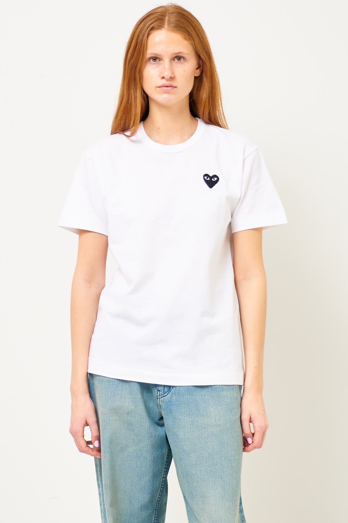 Comme des Garçons Play Black Heart T-shirt White – STRØM