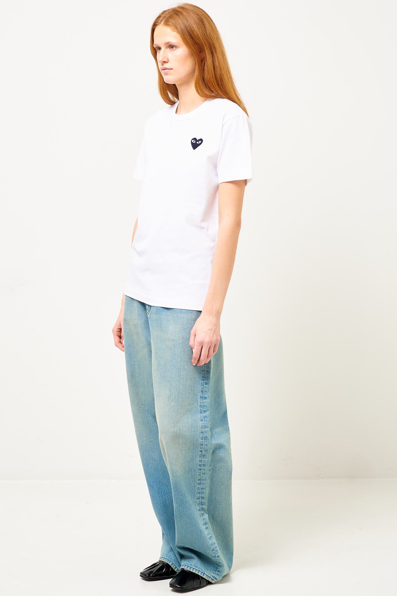 Comme des Garçons Play Black Heart T-shirt White – STRØM