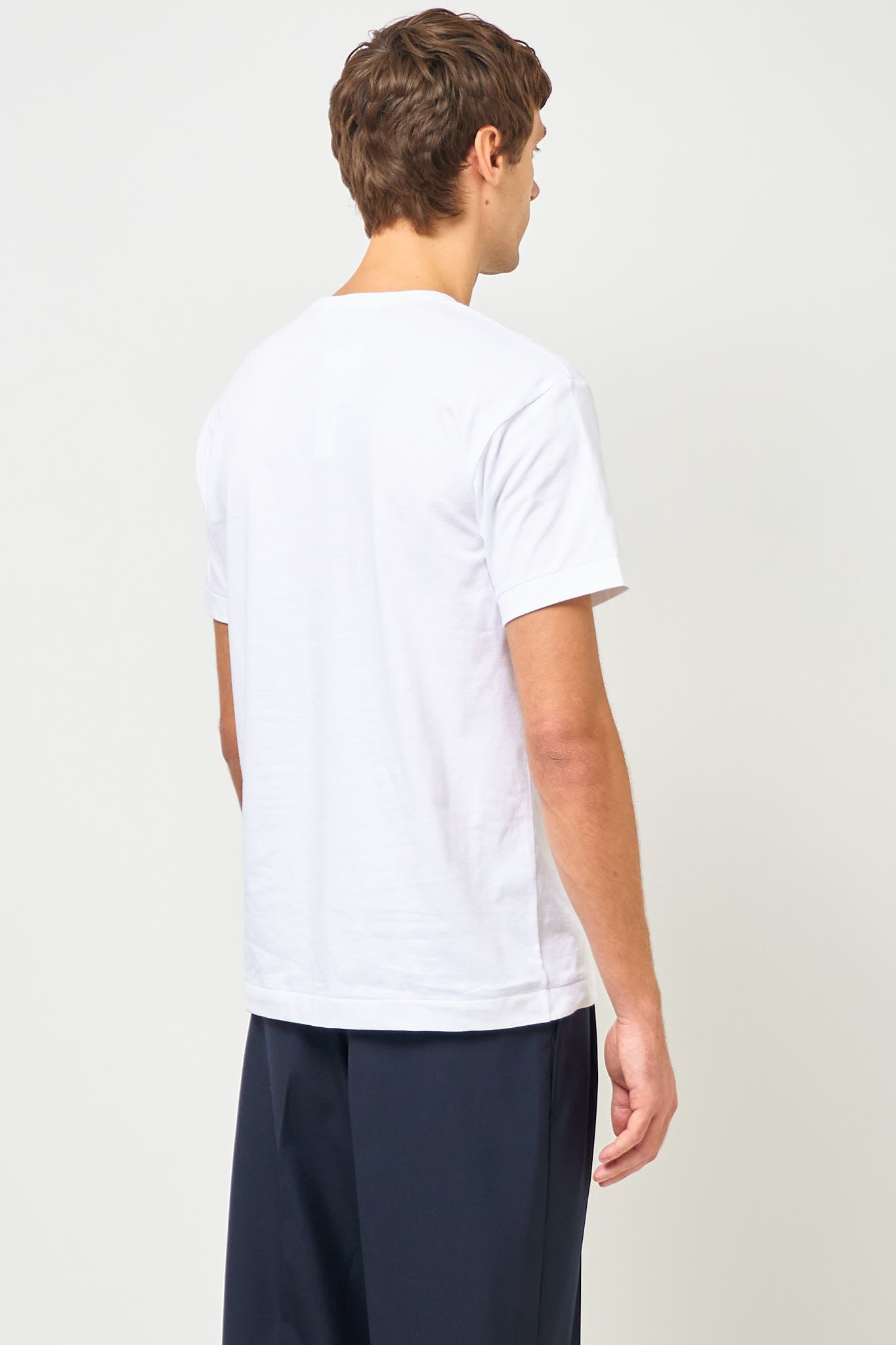 【BLACK COMME des GARÇONS】White shirt COMME DES GARCONS CDG PLAY BLACK LARGE HEART PRINTING TEE WHITE AZ
