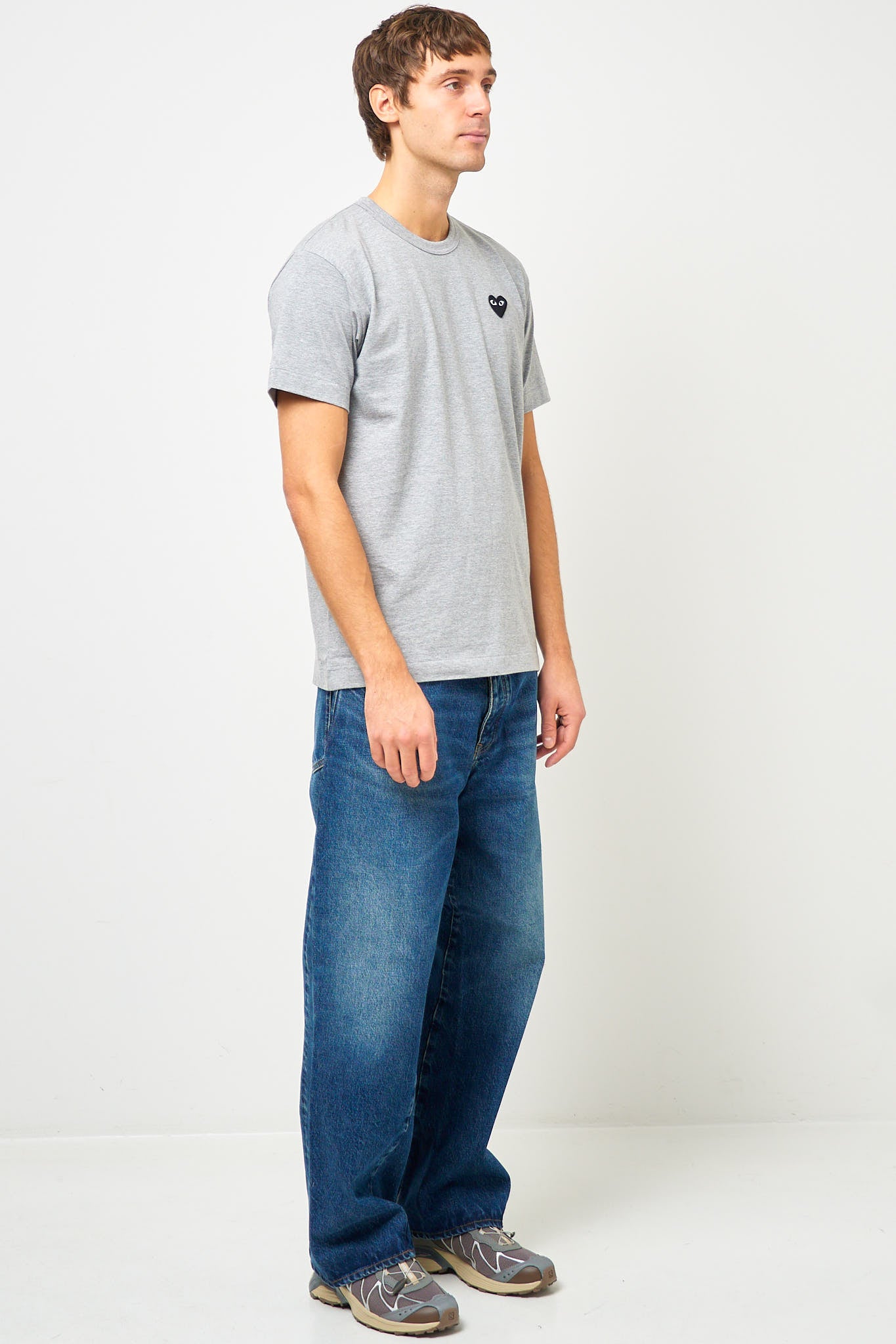 Comme des Garçons Play Black Heart T-shirt Grey – STRØM