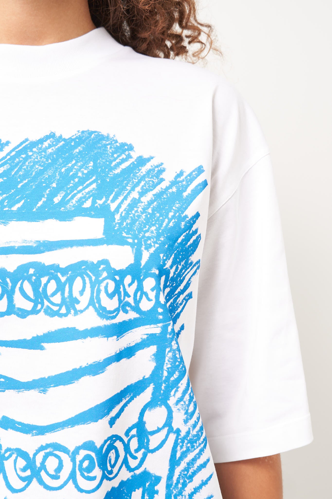 Blue Cake T-Shirt Lily White